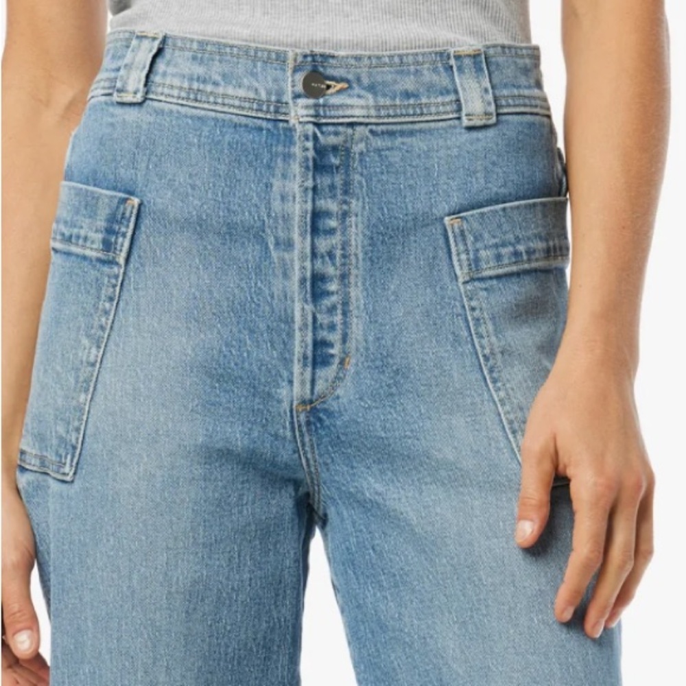 Joes NWT Phoebe Patch Pocket Button Fly High-Rise Barrel Leg Denim Jeans Size 29 - Picture 6 of 14